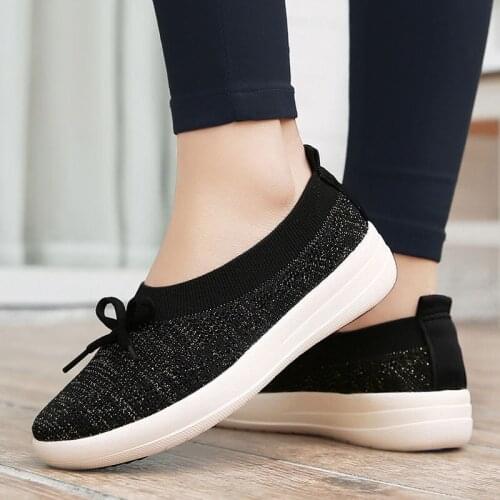 Women Casual Knitting Vulcanized Shoes Dames Sneakers Zapatilla Mujer Light Breathable Women Trainers Outdoor Gym Shoes