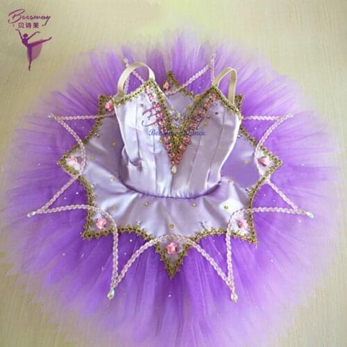 Women Ballerina Ballet dance costume Purple professionnel ballet tutu dress classical Professional Ballet Tutus skirt