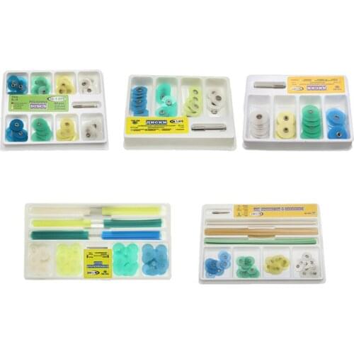 1Box 12mm14mm Dental Finishing And Polishing Discs Gross Reduction Contouring Mandrel Stripes Filling Material Needle Oral Care