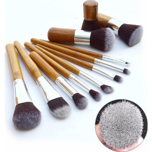 11Pcs/Set Professional Makeup Brushes Cosmetic Tools Kit Foundation Blending Contour Brush Set Pincel Maquiagem Free Shipping