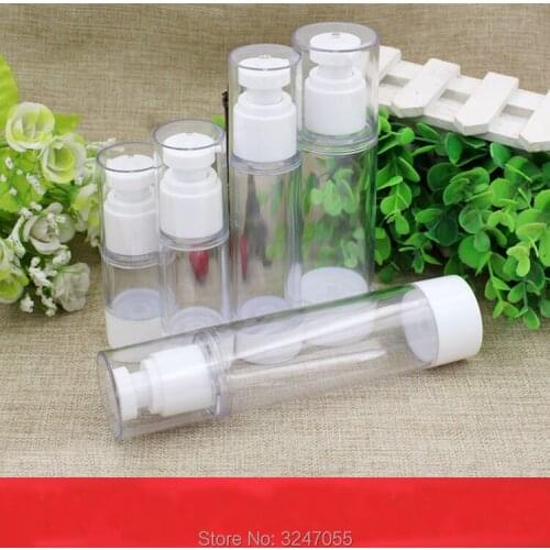 20pcs/lot 15ML 30ML 50ML 80ML 100ML AS Empty Cosmetic Cream Airless Bottle, DIY Elegant Lotion Pump Airless Container