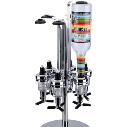 2019 Creative 6 Bottle wine rack Rotating Bar Cocktail Theroom Liquor Beverage Dispenser Wine Holder Rack Barware Pour Frame