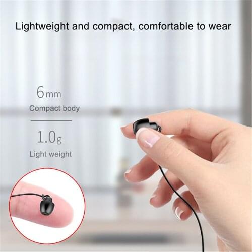 2020 With Mic Noise Cancelling 3.5mm regular cordless In-Ear Sleeping Earphone HiFi Soft Silicone Headset Mobile Phone Earphon