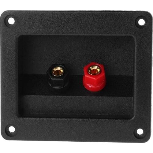 2021 Terminal Cup Connector Parts Express Spring Double Binding Posts Gold Twist Banana Jacks Recessed Speaker Box Black