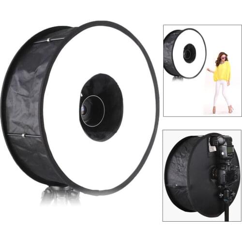 45cm/18 Round Universal Collapsible Magnetic Ring flash speedlite softbox diffuser for Canon nikon sony pentax Nissin Metz