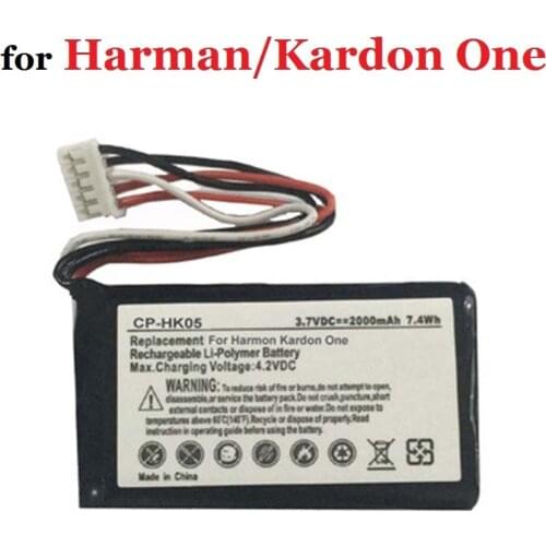 2000mAh Battery 3.7V for Harmon Kardon One speaker Li-Polymer Polymer Rechargeable Accumulator Pack Replacement+Track Code