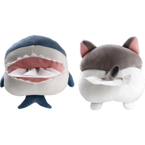 Car Tissue Box Light Cute Cartoon Napkin Tissue Paper Holder Tissue Paper Holder Car Seat Back Drawer Creativity