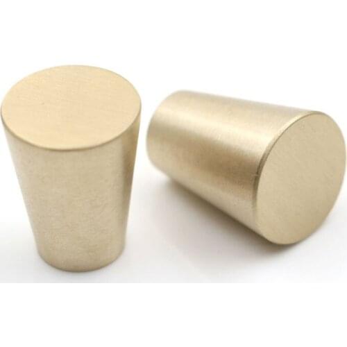 Free Shipping Solid Simple Drawer Knob Furniture Wardrobe Shoe Closet Cabinet Door Single Hole Handle Cone Pull Hardware