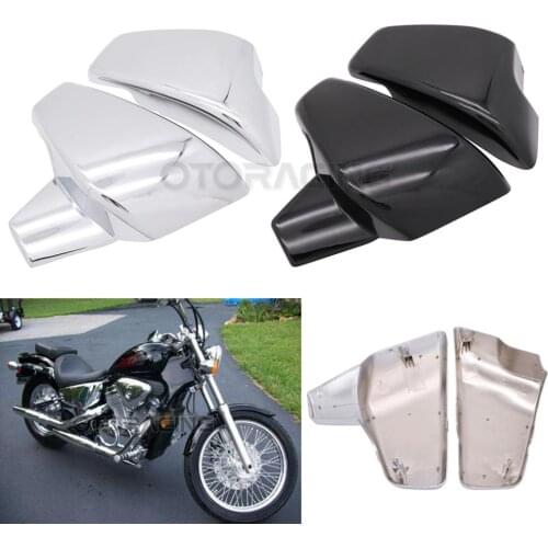 Motorcycle ABS Plastic Side Battery Cover For Honda Shadow VT600 VLX 600 Steed 400 1988-1998 1990 1991 1992 1993 1994 1995