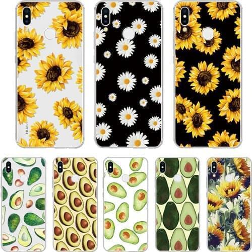 Sunflower Case for Huawei P30 P20 P40 Lite Pro Plus P9 P Smart 2019 Etui For Honor 20 Pro 30 30s 8X 9X 10 lite 10i 20i Cover