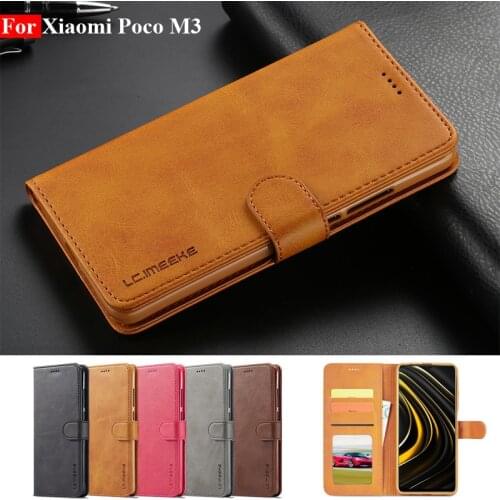 POCO M3 Case Leather Vintage Phone Case For Xiaomi POCO M3 Case Flip 360 Magnetic Wallet Case On Xiaomi POCO M3 Cover Coque Etui