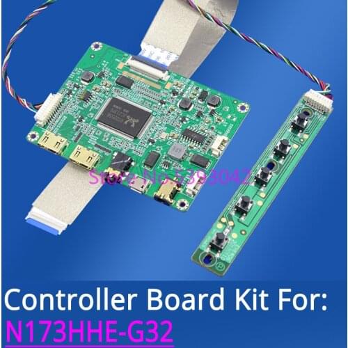 Fit N173HHE-G32 EDP 40 Pin 17.3" display 1920*1080 FHD 120Hz LED panel screen 5V USB 2 mini controller driver board DIY kit