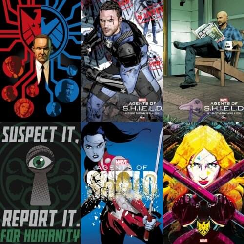 Canvas Painting Wall Art Marvel Posters Classic Movies Agents of S.H.I.E.L.D.Prints Home Decoration Pictures Living Room Decor