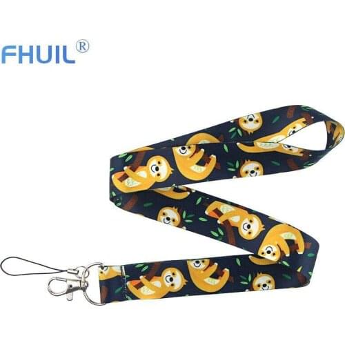 Kawaii Lanyards Cute Neck Strap Lanyard for keys Keychains ID Card USB Mobile Phone Straps String Badge Holder Hang Rope Lariat