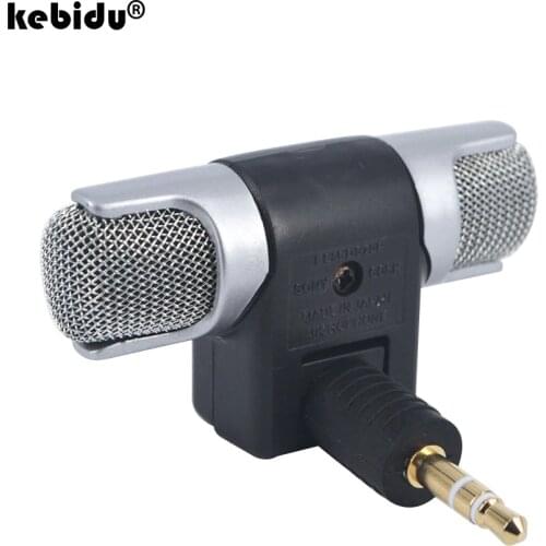 Kebidu 2019 New Mini Stereo Microphone Digital Mic 3.5mm Interface Mini Jack for PC Laptop Notebook