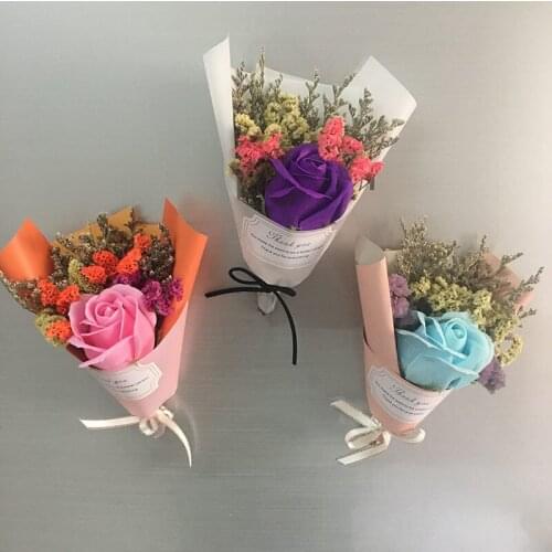 Creative Dried Flower Powerful Refrigerator Sticker Mini Cute Message Stickers Magnet Marker Board Kitchen Decoration Supplies