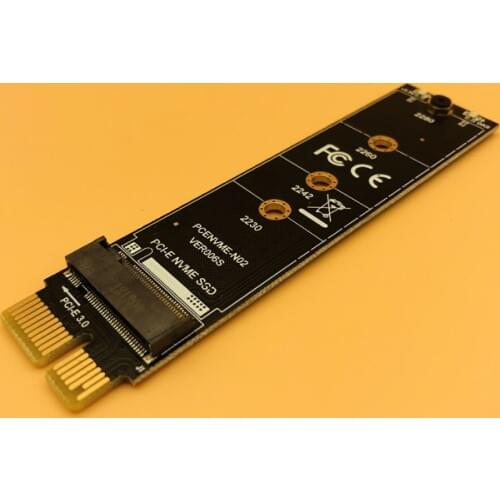 M.2 NVMe SSD PCI-E PCI Express 3.0 x1 M Key Connector Adapter High Speed Expansion Card Support 2230 2242 2260 2280 Size M.2 SSD