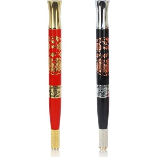 National Embroidery Tattoo Embroidery Semi-Permanent Eyebrow Tattoo Line Eyebrows Hand Pen Cross Pin Header Penholder