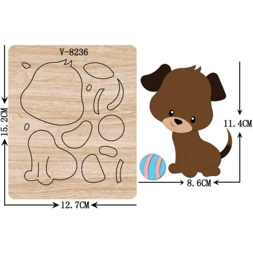 New DOG wooden dies cutting dies for scrapbooking Multiple sizes V-8236