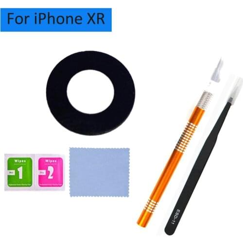 OEM Rear Back Camera Glass Lens Cover Replacement for iPhone XR A1920, A2097 Original with Tool Kit and Ahesive Pre-Installed