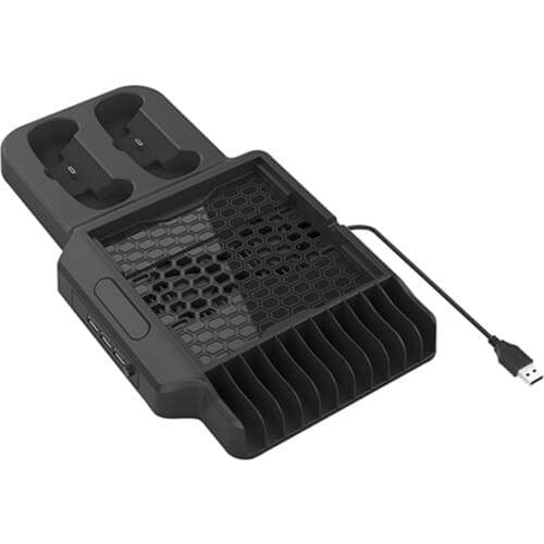 Controller Charger Cooling Rack For XBOX ONE X Slim Games, Cooling Rack With 2 Fans, Optical Storage Rack, Controller Charger