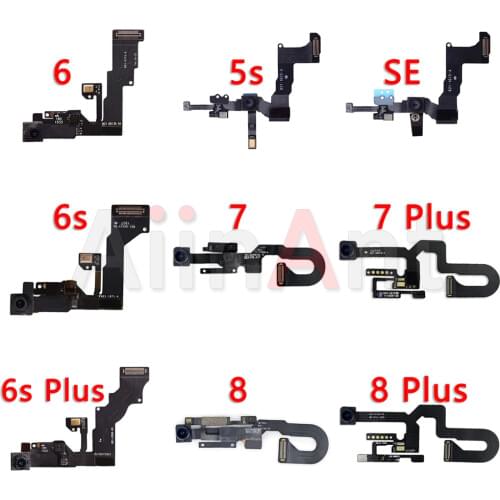 Original Front Camera For iPhone 6s 6 7 8 Plus 5 5s SE Sensor Proximity Small Front Camera Flex Cable Replacement