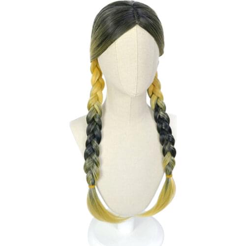 75CM Anime Tokyo Revengers Haitani Ran Haitani Rindo 75cm Cosplay Wig Tenjiku Rokuhara Tandai Double Long Twist Braid Hair Wig