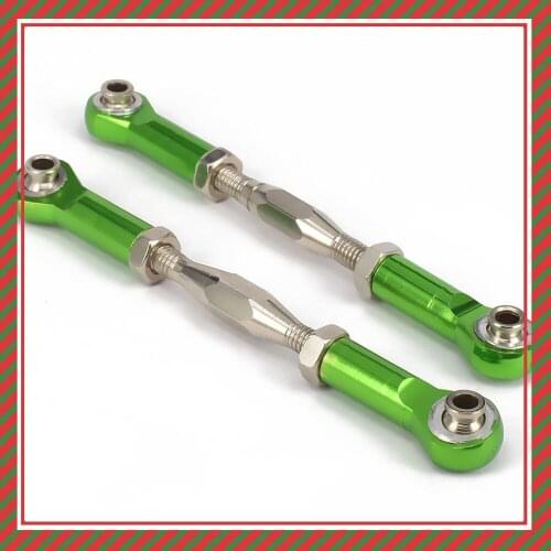 2pcs Alloy Aluminum Front/Rear Servo Link Steering For Rc 1/10 Traxxas Slash 5803 Stampede Upgraded Hop-Up Parts