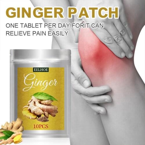 10/20Pcs Knee joint Pain Plaster Natural Ginger Patches for Joint Ache Arthritis Rheumatoid Pain Patch 8 Hours Pain Reliever