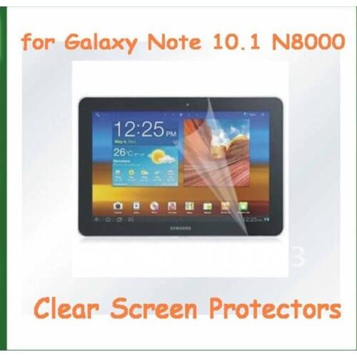 Clear Screen Protectors Protective Film for Samsung Galaxy Note 10.1 N8000 Screen Guard with Retail Package
