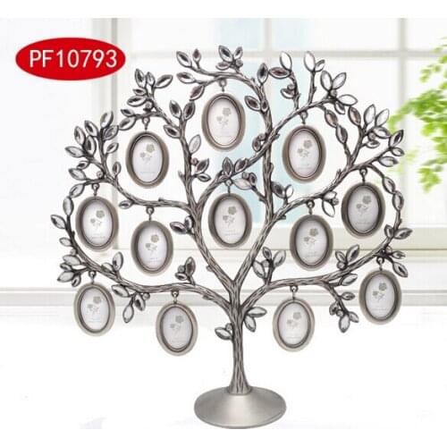 European Happy tree photo frame Picture for 12 smalls photo frame vintage Alloy baby photo frame for Home Decor XC059