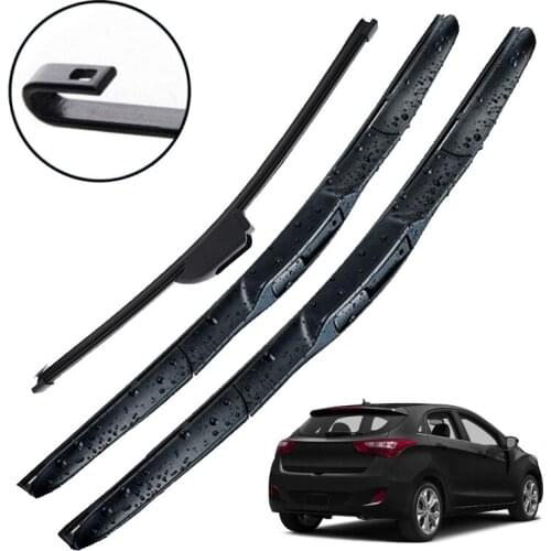 Windshield Windscreen Wiper Blades For Hyundai i30 GD Elantra GT 2012 2013 2014 2015 2016 2017 Front Rear Wiper