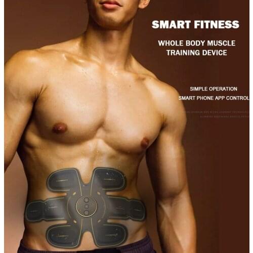 EMS Abdominal Muscle Stimulator waist trainer Abs Fitness 50-level intensity 8 modes Electrostimulation Exercise Gym Equipment