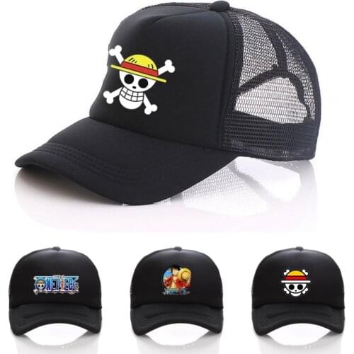 Japan Anime One Piece hat Trafalgar Law Sign Skull Head Baseball Cap Men Women Boys Girls Base ball Cap Cosplay Accessories Hat