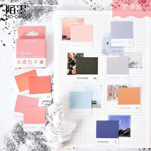 20set/pack Kawaii Stationery Stickers Inspiration color card DIY Craft Scrapbooking Album Junk Journal Happy Planner Diary