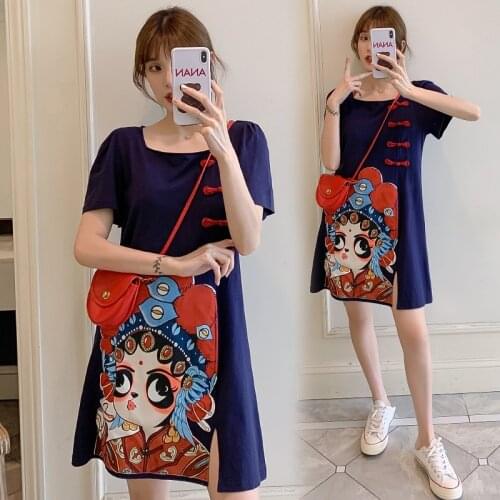 2020 Modern Chinese Dress Qipao Cheongsam Dress Qi Pao Summer Robe Vintage Femme Gothic Clothes Woman Oriental Dress 10511
