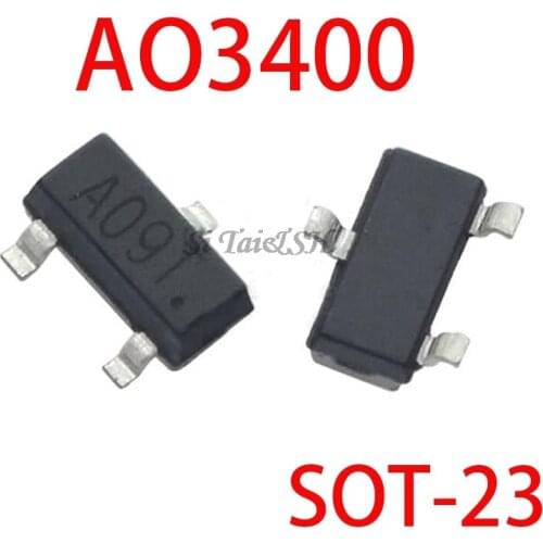 50pcs AO3400 AO3400A marking: A09T SOT23 N-channel MOSFET New Original