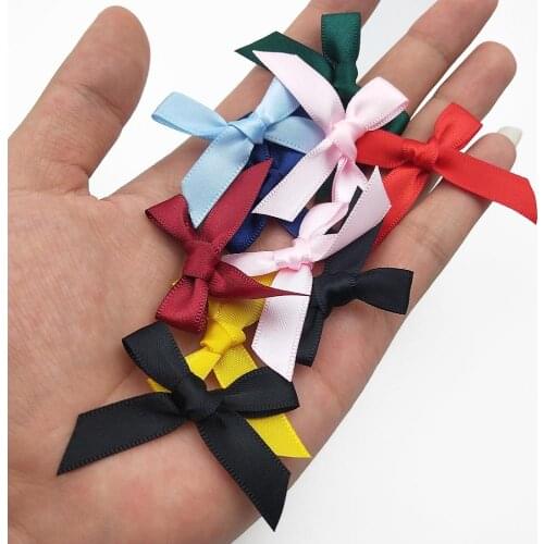 50 pcs Polyester Ribbons bows Cute Bow Hand Wound Craft Handmade DIY Hairband Clothing Home Textiles Decoration
