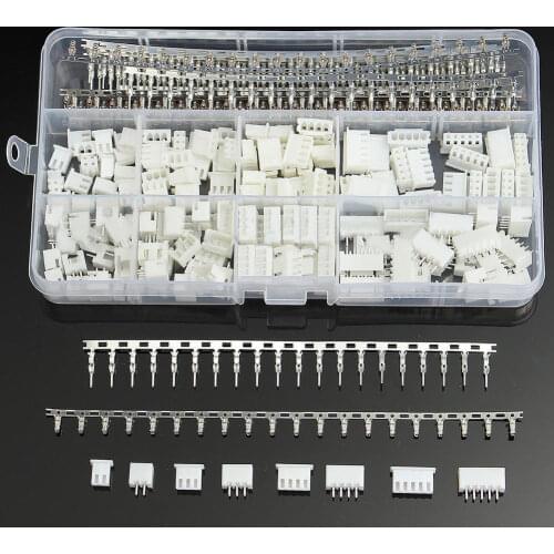 560pcs Dupont Connector Header Cable Jumper Terminal for Wires Connector 220 Male / Female Crimp Pins Head Terminal Plug Set Kit