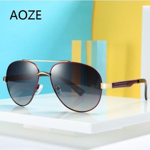 AOZE 2021 Brand Classic Men Polarized Sunglasses Men/Women Driving Pilot Sunglass Man Eyewear High Quality Sun Glasses UV400