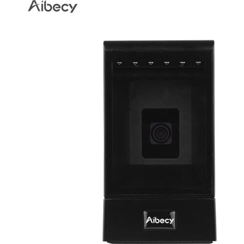 Aibecy Hands-free Wired 1D 2D QR Barcoder Scanner Omnidirectional Desktop Bar Code Reader Scanning Platform with High Speed