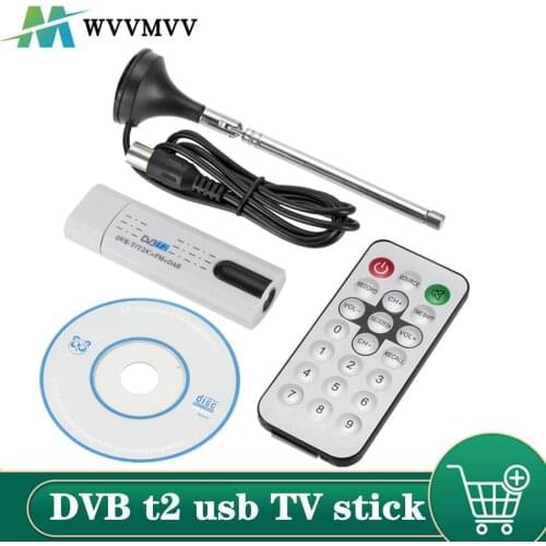 Digital Antenna USB 2.0 HDTV TV Remote Tuner Recorder&Receiver for DVB-T2/DVB-T/DVB-C/FM/DAB for Laptop,Wholesale Free Shipping