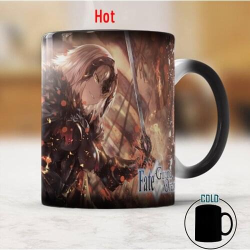 Fate Grand Order Magic Color Changing Mugs 350ml Ceramic Creative Birthday Gift Cup