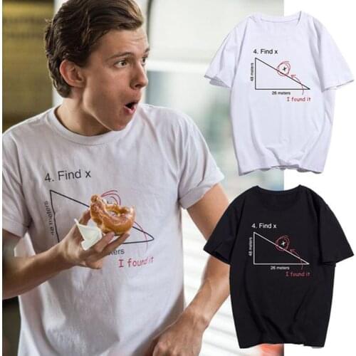 Tom Holland Same Style Find X T-Shirts Men Women Unisex Summer Casual Fashion Tops Tee Funny Short Sleeve Crewneck T Shirt