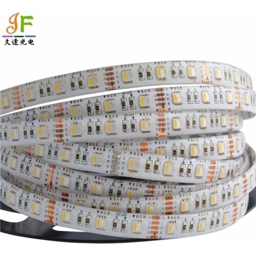 50M 4 in 1 RGBW Flexible LED Strip SMD 5050 RGB+Warm/Cool White Black/White PCB 4 color in 1 Chip 60LED/m IP65Waterproof 12V/24V