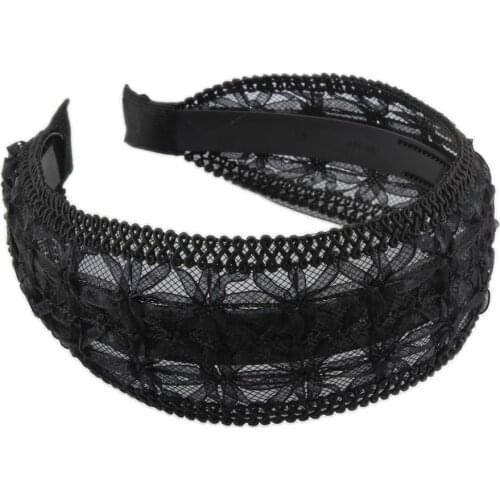Gothic Lace Headband Flower Head Band Hoop Headpiece Floral For Womens Girls