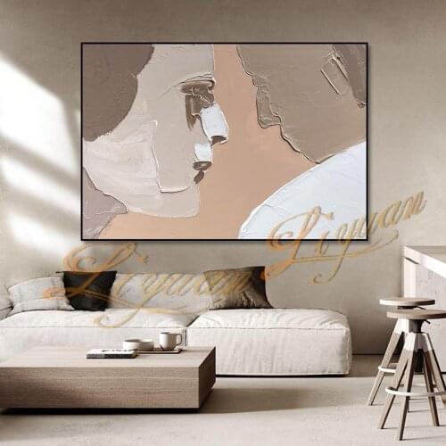 Best Hand-painted Body Art Flesh-colored abstract oil painting on canvas for a bedroom home to decorate a modern picture nordic