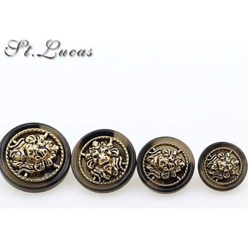 Round button black and coffee popular wholesale 50pcs/lot fashion metal for garment sewing & craft used for suit and coat button