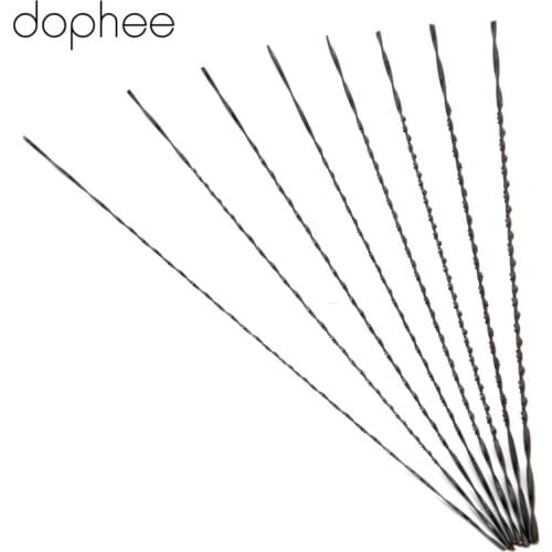 Dophee 130mm Scroll Saw Blades Carbon Steel Jig Saw Blades Spiral Teeth Saw Blades For Carving Cutting Wood Metals 1#-8# 12Pcs