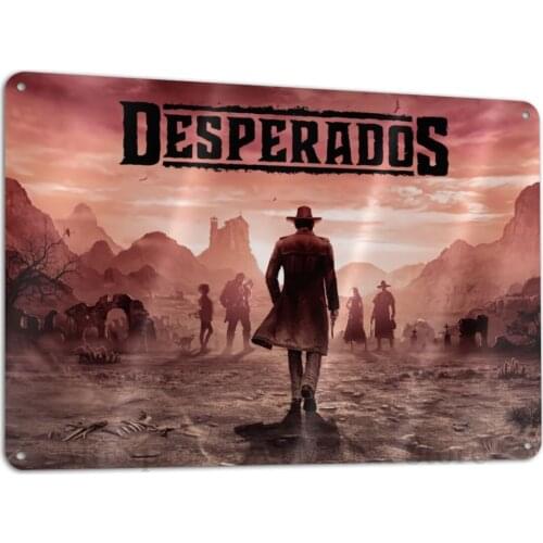 Desperados JAPAN Metal Plaque Sign Bar Home Wall Decor Signs Retro Metal Poster Tin Sign Man Cave Pub Kitchen Plates
